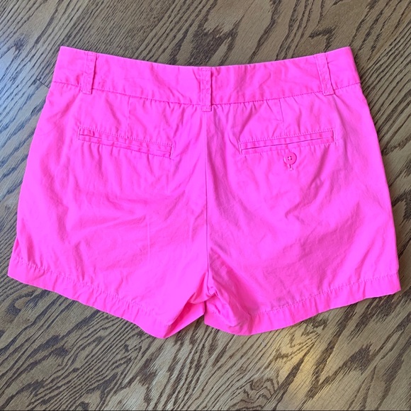 J. Crew Hot Pink Broken-in Chino Shorts Size 2 - Picture 2 of 12